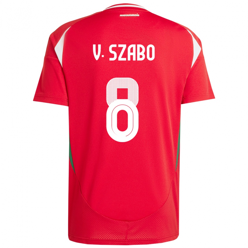 Kinder Ungarn Viktória Szabó #8 Rot Heimtrikot Trikot 24-26 T-Shirt Österreich