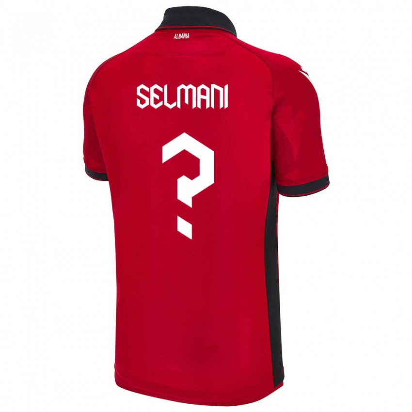 Kinder Albanien Egert Selmani #0 Rot Heimtrikot Trikot 24-26 T-Shirt Österreich