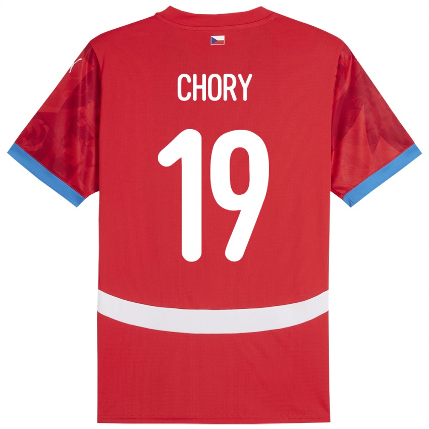 Kinder Tschechien Tomas Chory #19 Rot Heimtrikot Trikot 24-26 T-Shirt Österreich