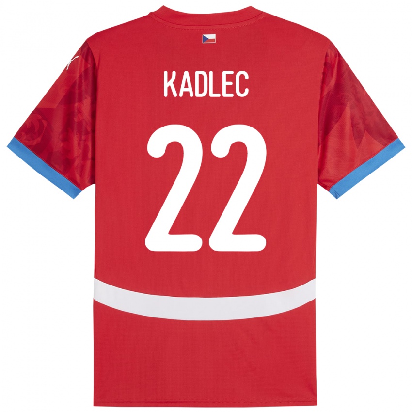 Kinder Tschechien Adam Kadlec #22 Rot Heimtrikot Trikot 24-26 T-Shirt Österreich