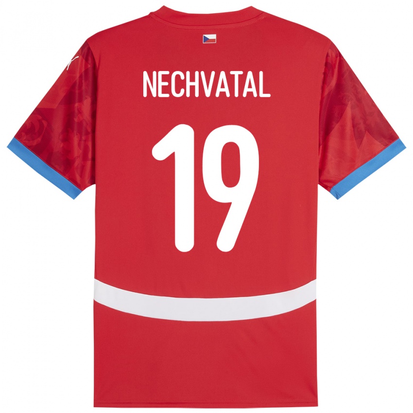 Kinder Tschechien Matyas Nechvatal #19 Rot Heimtrikot Trikot 24-26 T-Shirt Österreich