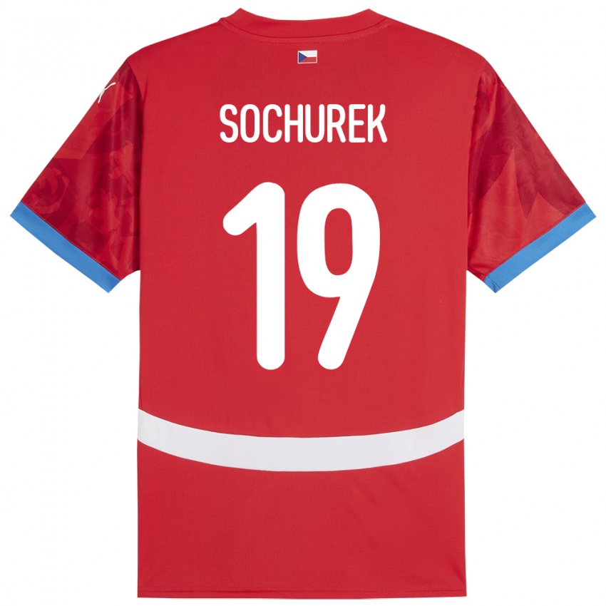 Kinder Tschechien Hugo Sochurek #19 Rot Heimtrikot Trikot 24-26 T-Shirt Österreich