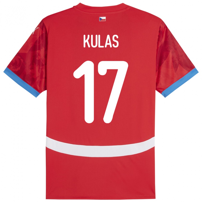 Kinder Tschechien Martin Kulas #17 Rot Heimtrikot Trikot 24-26 T-Shirt Österreich