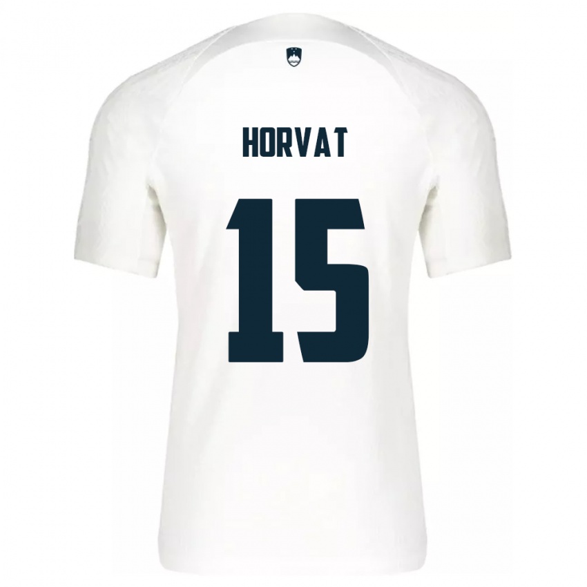 Kinder Slowenien Tomi Horvat #15 Weiß Heimtrikot Trikot 24-26 T-Shirt Österreich