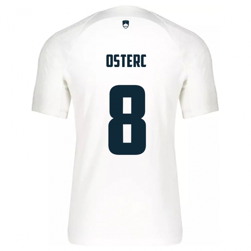 Kinder Slowenien Niko Osterc #8 Weiß Heimtrikot Trikot 24-26 T-Shirt Österreich