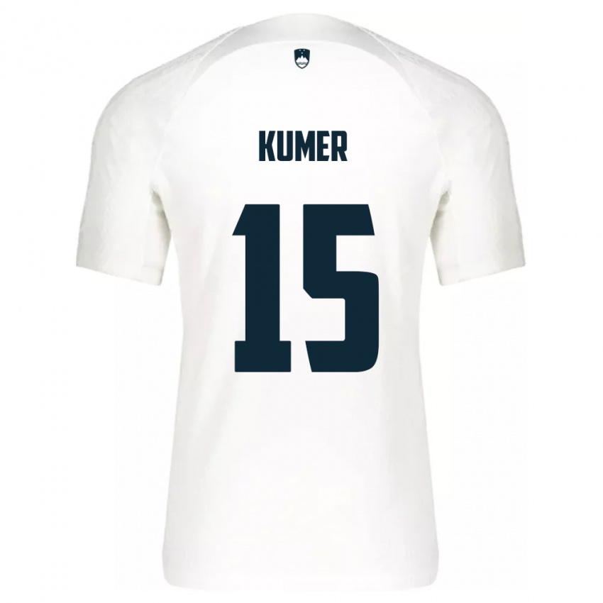 Kinder Slowenien Alin Kumer #15 Weiß Heimtrikot Trikot 24-26 T-Shirt Österreich