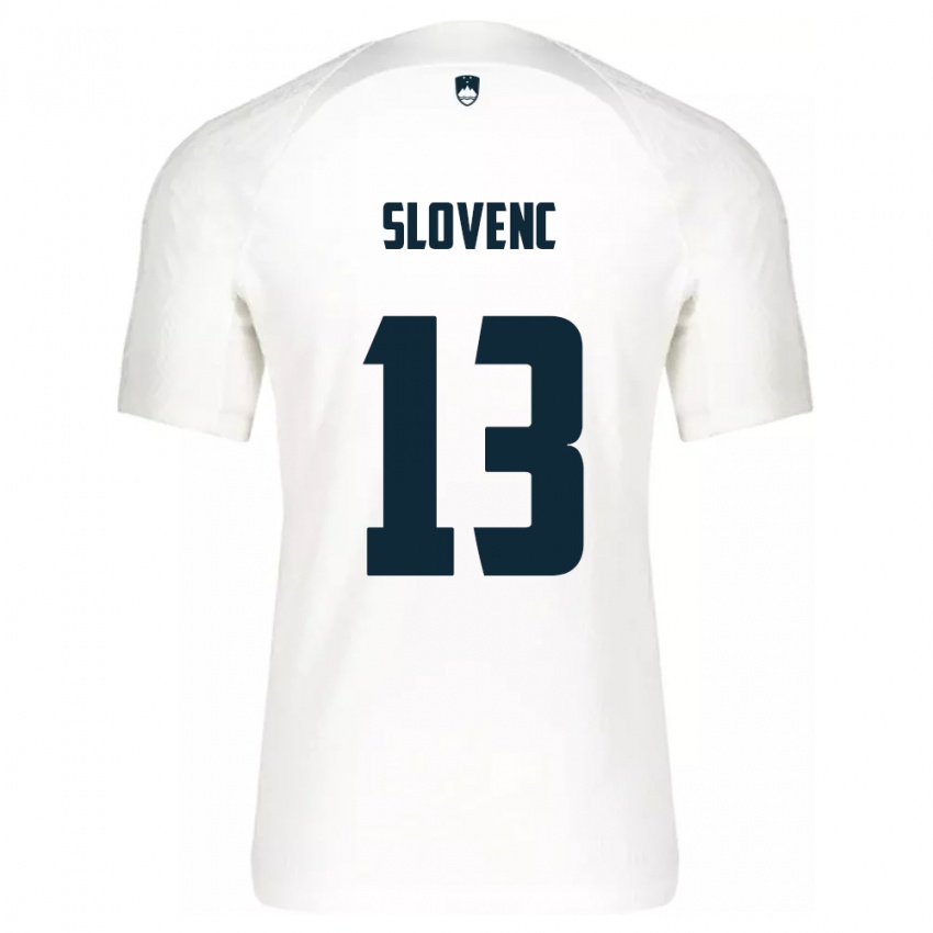 Kinder Slowenien Nejc Slovenc #13 Weiß Heimtrikot Trikot 24-26 T-Shirt Österreich