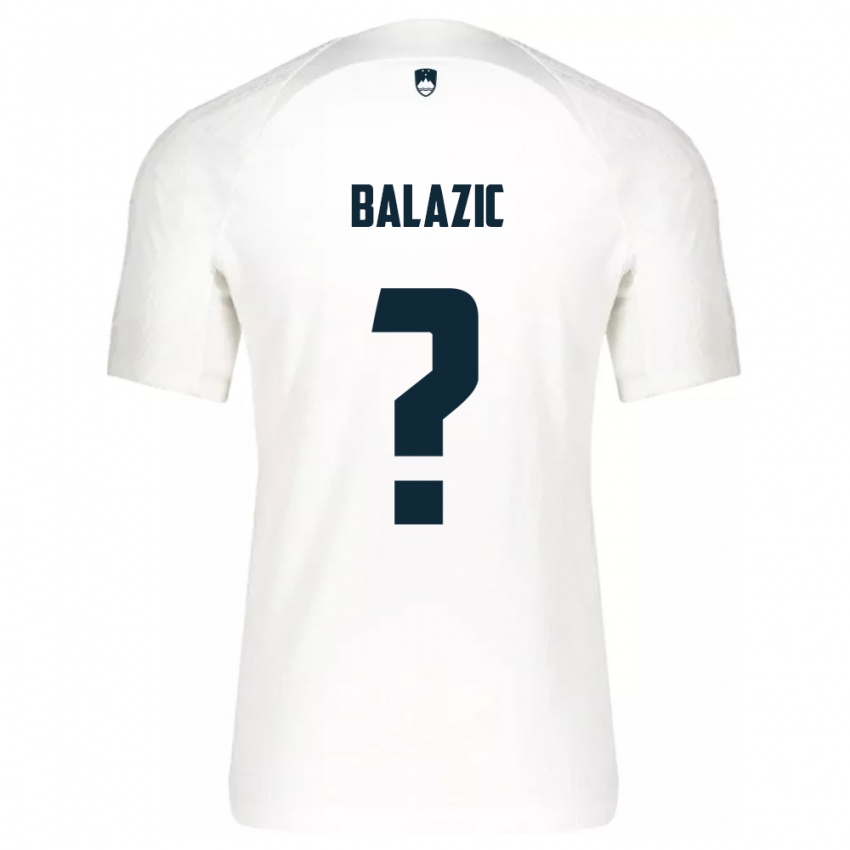 Kinder Slowenien Jan Balazic #0 Weiß Heimtrikot Trikot 24-26 T-Shirt Österreich