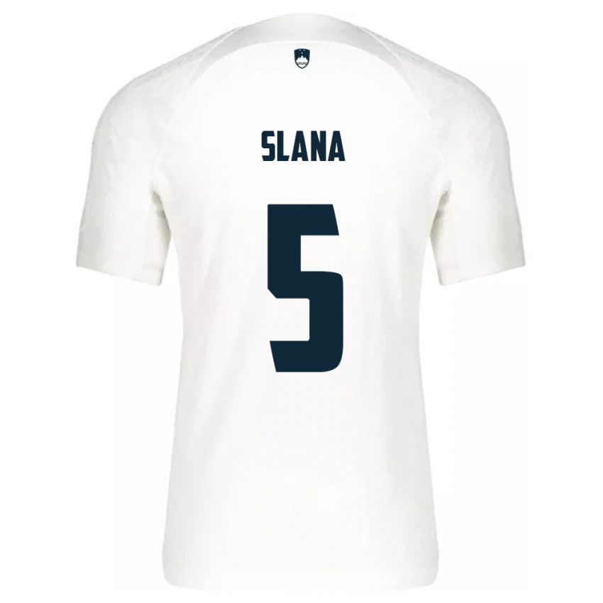 Kinder Slowenien Filip Slana #5 Weiß Heimtrikot Trikot 24-26 T-Shirt Österreich