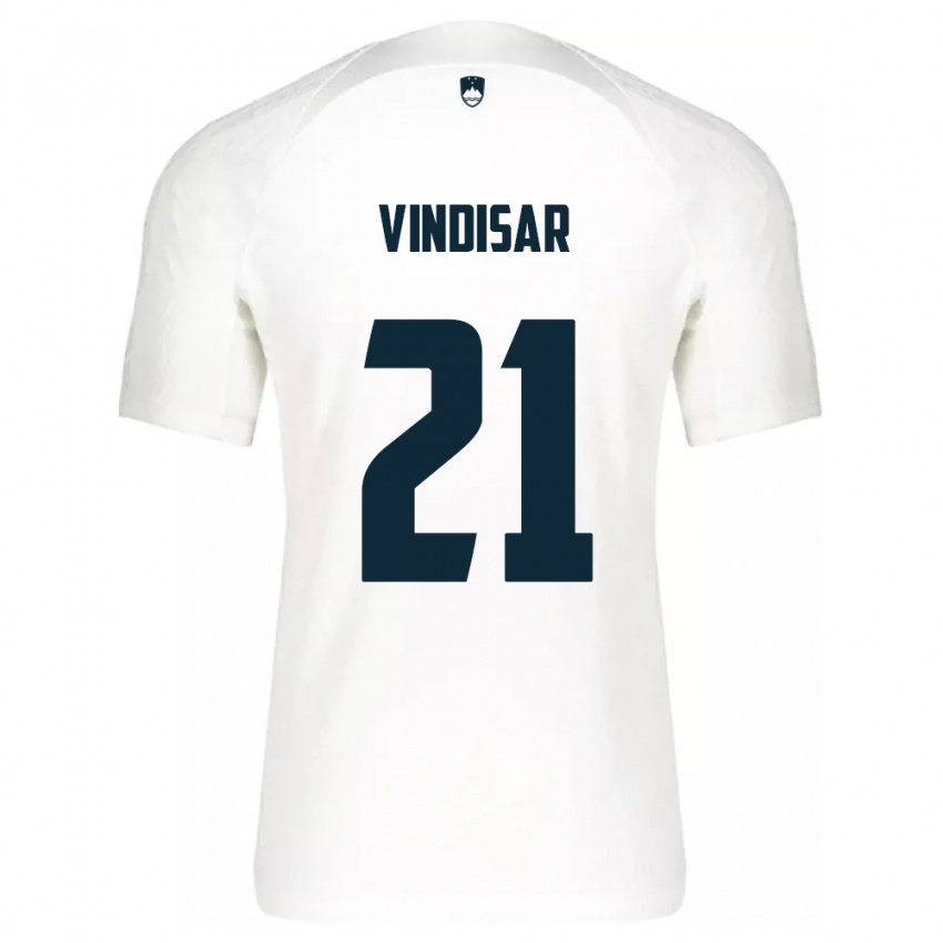 Kinder Slowenien Zala Vindišar #21 Weiß Heimtrikot Trikot 24-26 T-Shirt Österreich