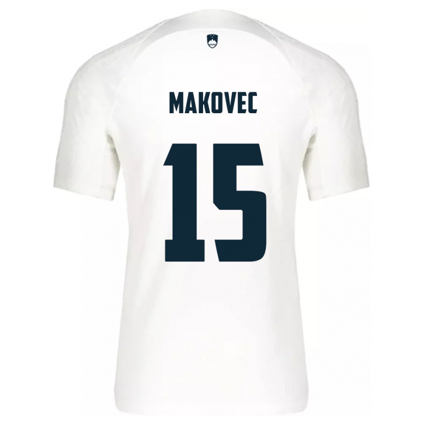 Kinder Slowenien Sara Makovec #15 Weiß Heimtrikot Trikot 24-26 T-Shirt Österreich