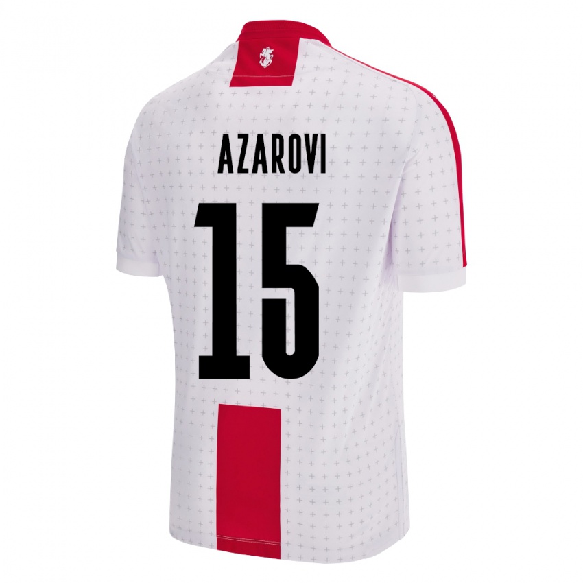 Kinder Georgien Irakli Azarovi #15 Weiß Heimtrikot Trikot 24-26 T-Shirt Österreich