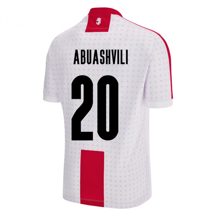 Kinder Georgien Giorgi Abuashvili #20 Weiß Heimtrikot Trikot 24-26 T-Shirt Österreich