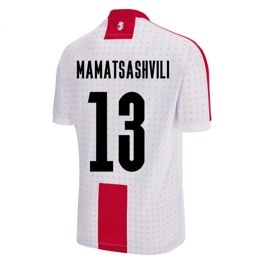 Kinder Georgien Saba Mamatsashvili #13 Weiß Heimtrikot Trikot 24-26 T-Shirt Österreich