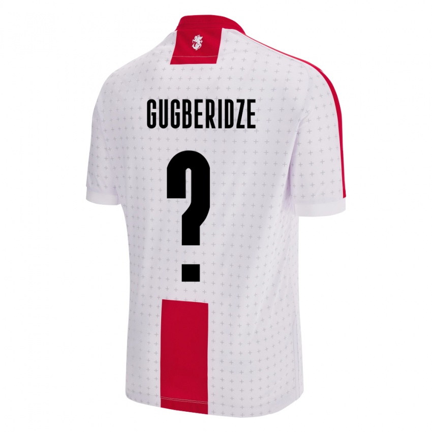 Kinder Georgien Beka Gugberidze #0 Weiß Heimtrikot Trikot 24-26 T-Shirt Österreich