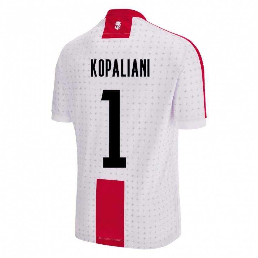 Kinder Georgien Soso Kopaliani #1 Weiß Heimtrikot Trikot 24-26 T-Shirt Österreich