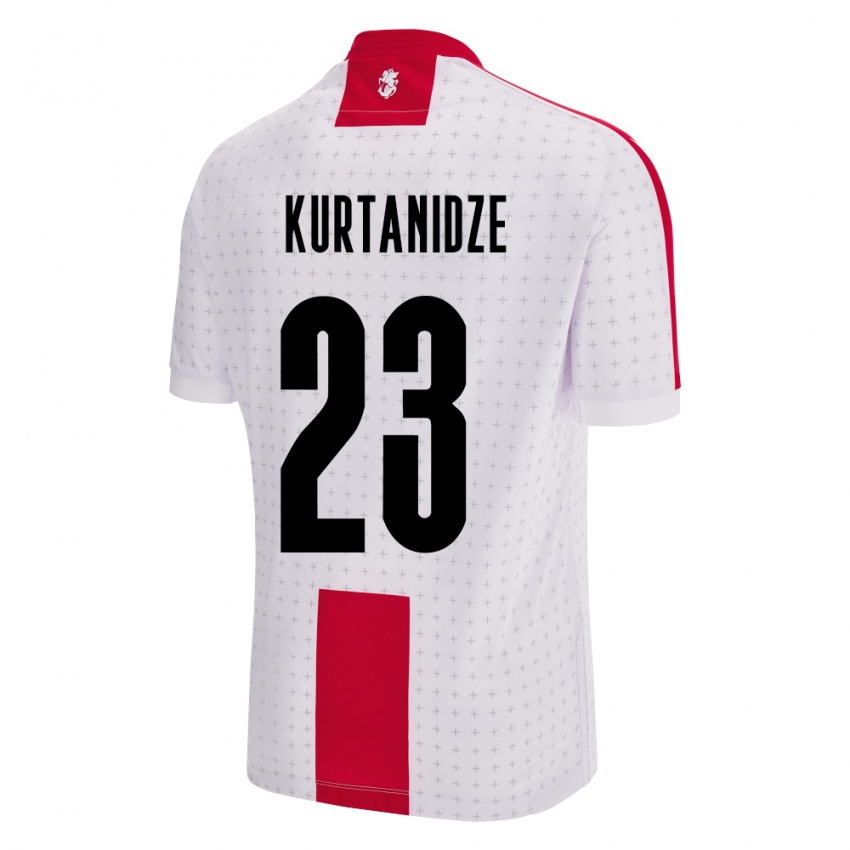 Kinder Georgien Revaz Kurtanidze #23 Weiß Heimtrikot Trikot 24-26 T-Shirt Österreich