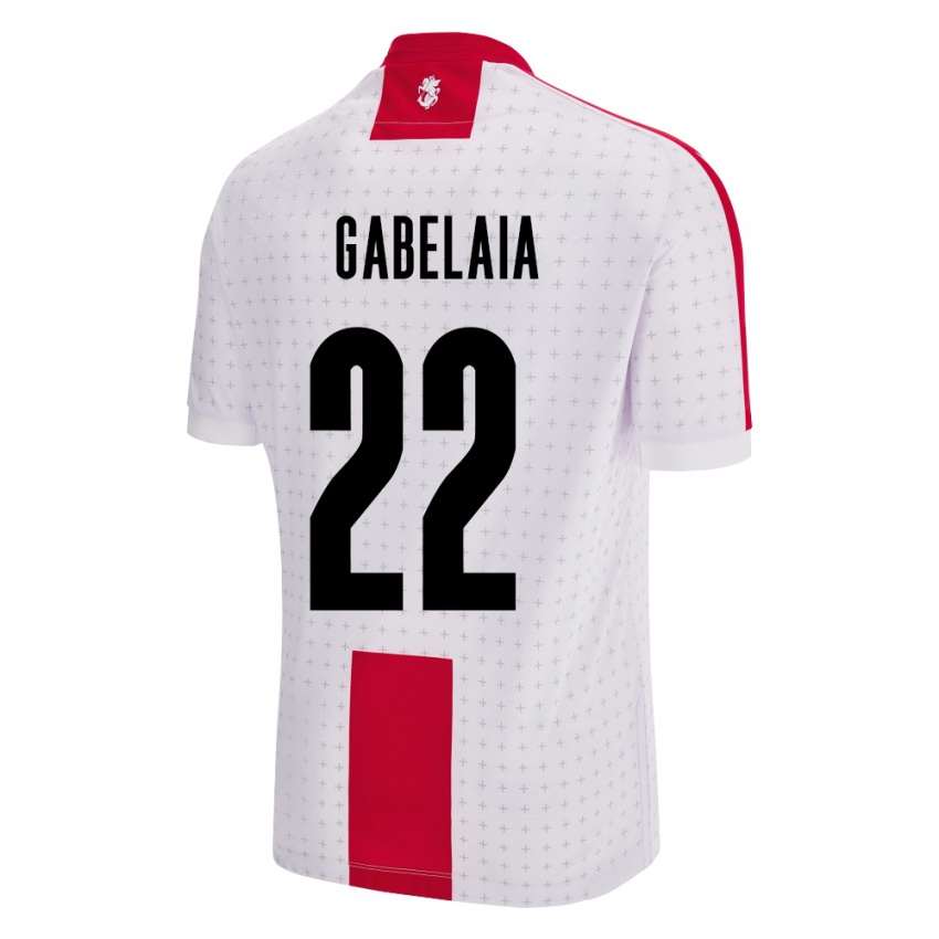 Kinder Georgien Svetalna Gabelaia #22 Weiß Heimtrikot Trikot 24-26 T-Shirt Österreich