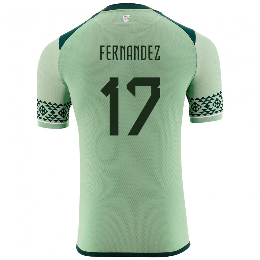 Kinder Bolivien Roberto Fernández #17 Hellgrün Heimtrikot Trikot 24-26 T-Shirt Österreich