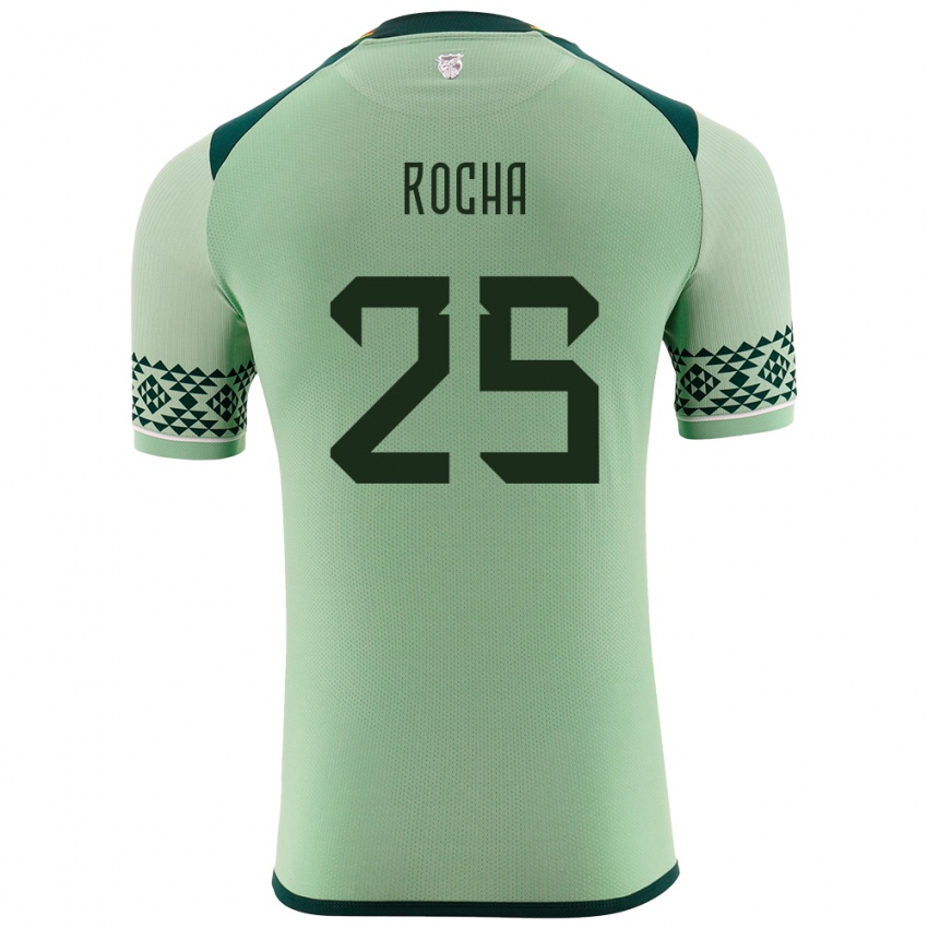 Kinder Bolivien Yomar Rocha #25 Hellgrün Heimtrikot Trikot 24-26 T-Shirt Österreich