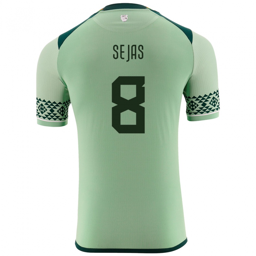 Kinder Bolivien Carlos Sejas #8 Hellgrün Heimtrikot Trikot 24-26 T-Shirt Österreich