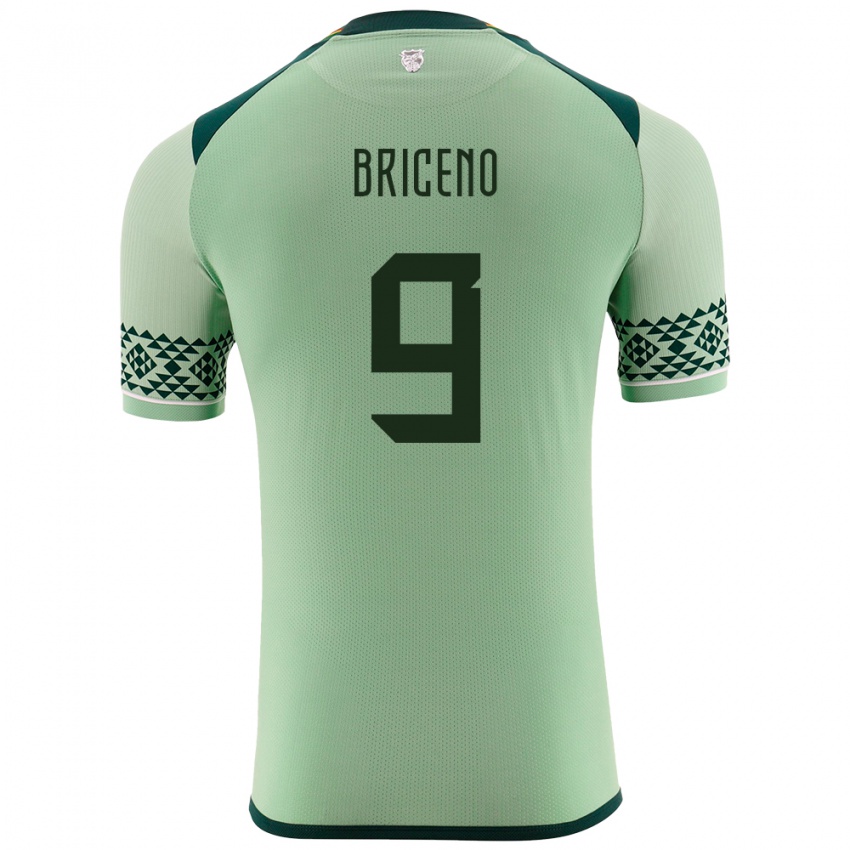 Kinder Bolivien José Briceño #9 Hellgrün Heimtrikot Trikot 24-26 T-Shirt Österreich