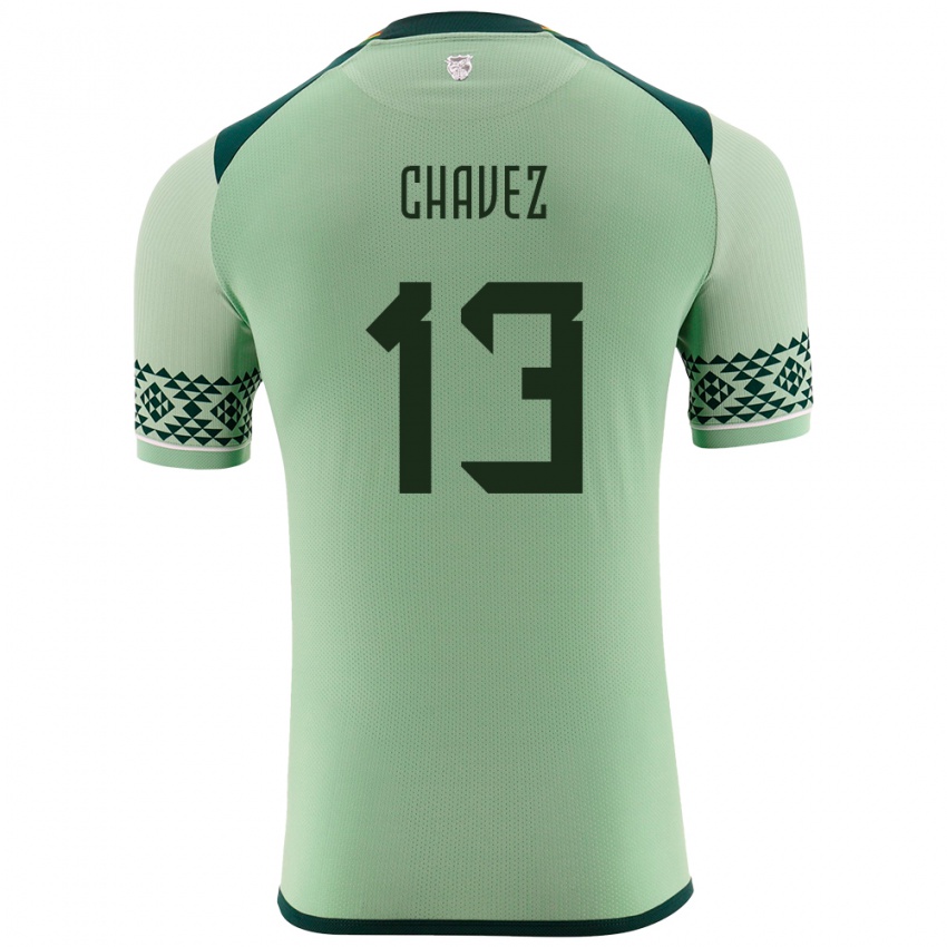 Kinder Bolivien Lucas Chávez #13 Hellgrün Heimtrikot Trikot 24-26 T-Shirt Österreich