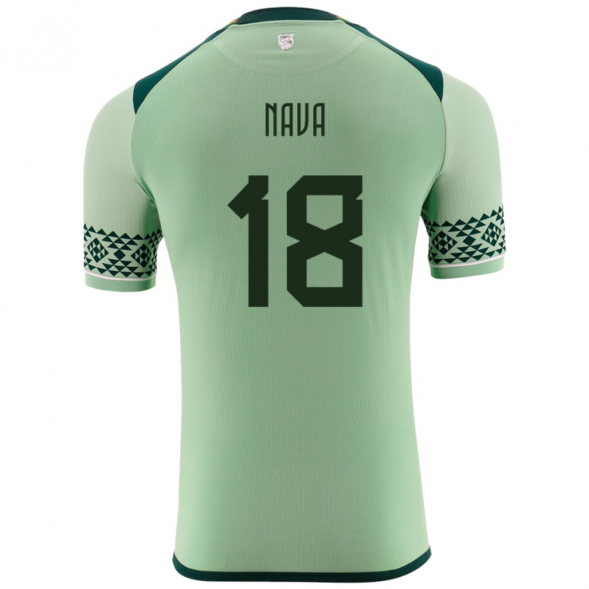 Kinder Bolivien Fernando Nava #18 Hellgrün Heimtrikot Trikot 24-26 T-Shirt Österreich