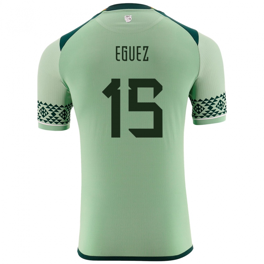 Kinder Bolivien Ramiro Eguez #15 Hellgrün Heimtrikot Trikot 24-26 T-Shirt Österreich