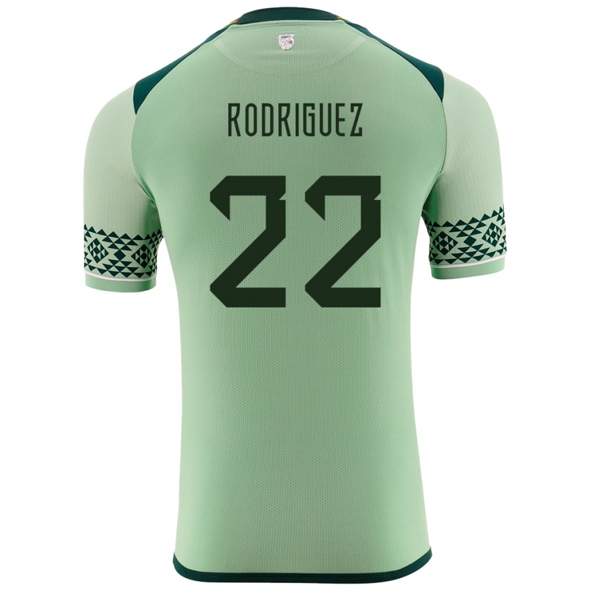 Kinder Bolivien Carlitos Rodriguez #22 Hellgrün Heimtrikot Trikot 24-26 T-Shirt Österreich