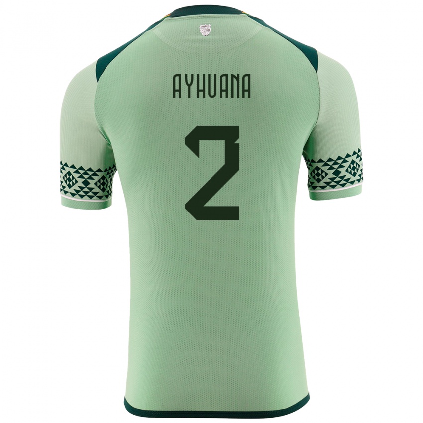 Kinder Bolivien Anderson Ayhuana #2 Hellgrün Heimtrikot Trikot 24-26 T-Shirt Österreich