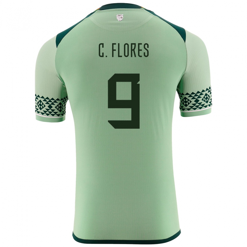 Kinder Bolivien Cesar Flores #9 Hellgrün Heimtrikot Trikot 24-26 T-Shirt Österreich