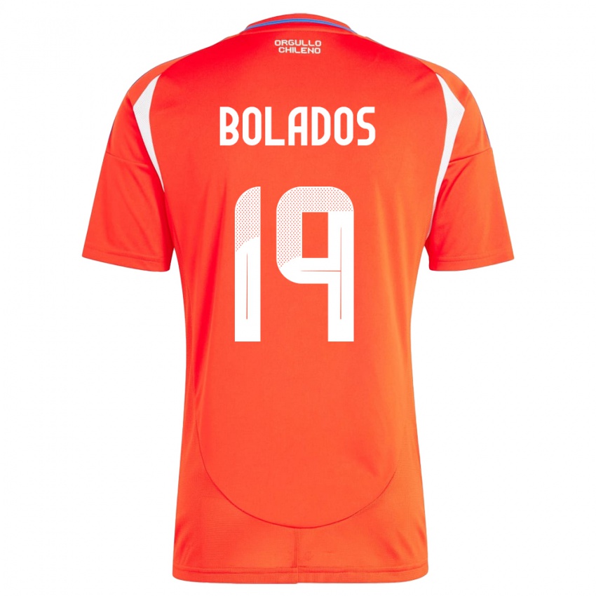 Kinder Chile Marcos Bolados #19 Rot Heimtrikot Trikot 24-26 T-Shirt Österreich