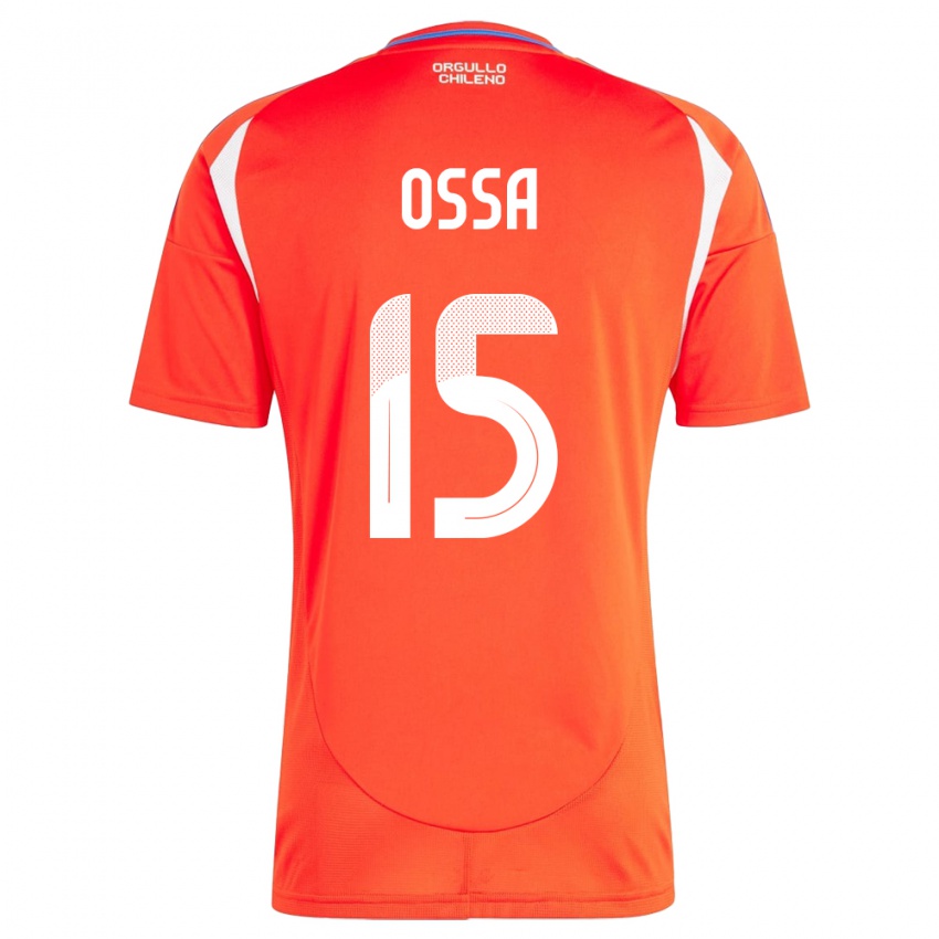 Kinder Chile Diego Ossa #15 Rot Heimtrikot Trikot 24-26 T-Shirt Österreich