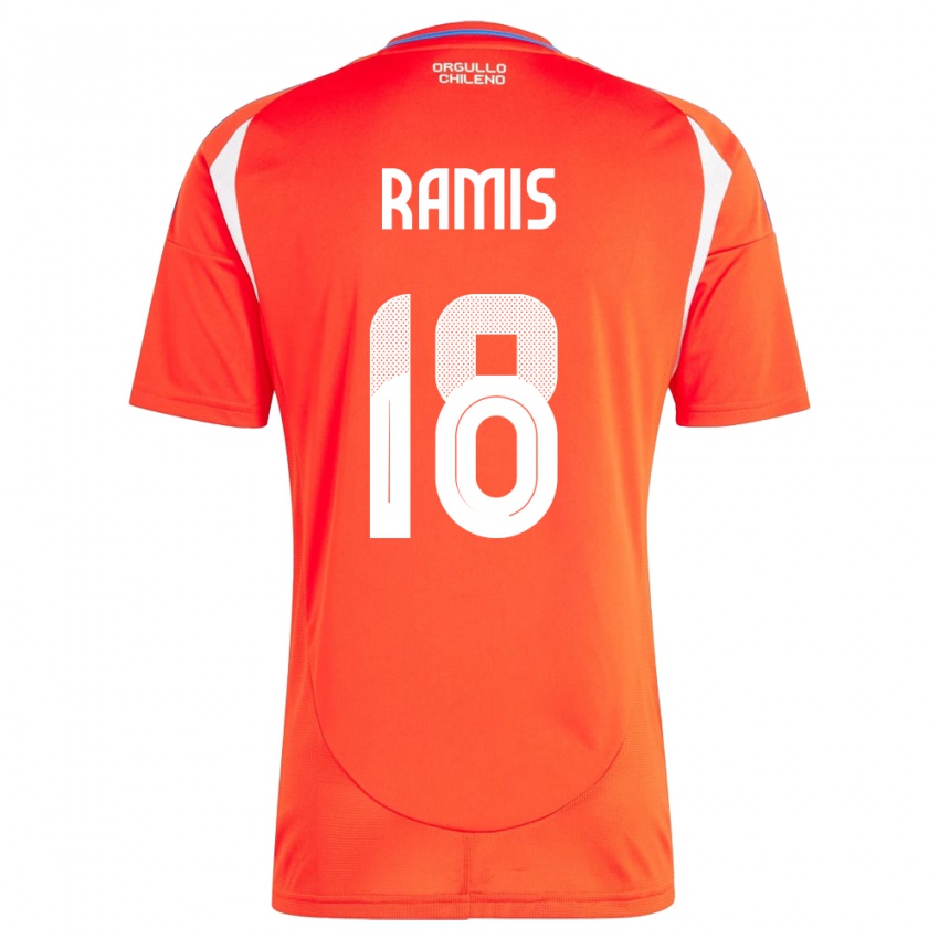 Kinder Chile Oliver Ramis #18 Rot Heimtrikot Trikot 24-26 T-Shirt Österreich