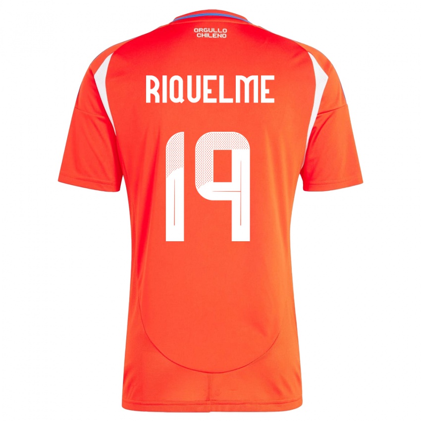 Kinder Chile Benjamín Riquelme #19 Rot Heimtrikot Trikot 24-26 T-Shirt Österreich