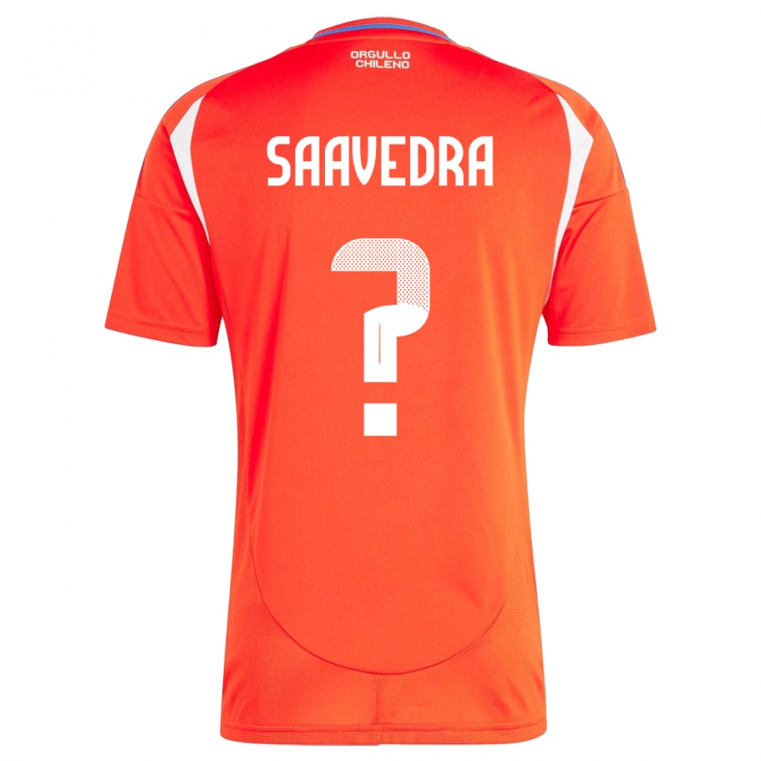 Kinder Chile Danilo Saavedra #0 Rot Heimtrikot Trikot 24-26 T-Shirt Österreich