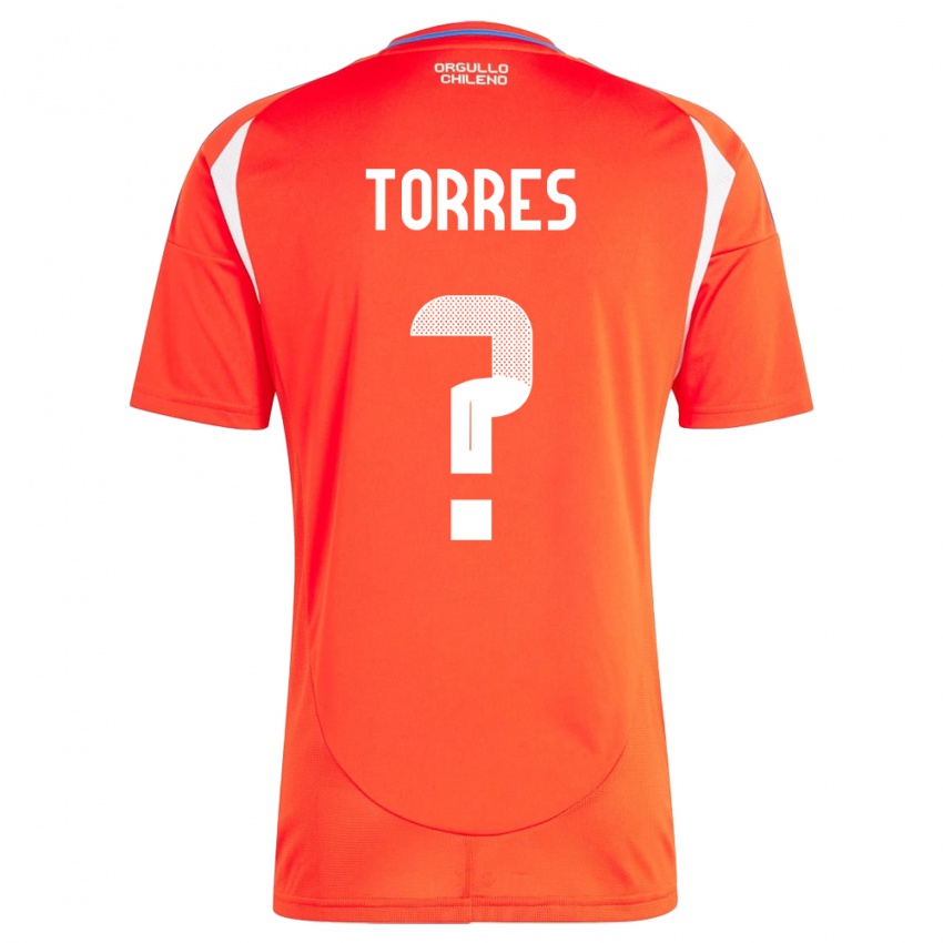 Kinder Chile Bruno Torres #0 Rot Heimtrikot Trikot 24-26 T-Shirt Österreich