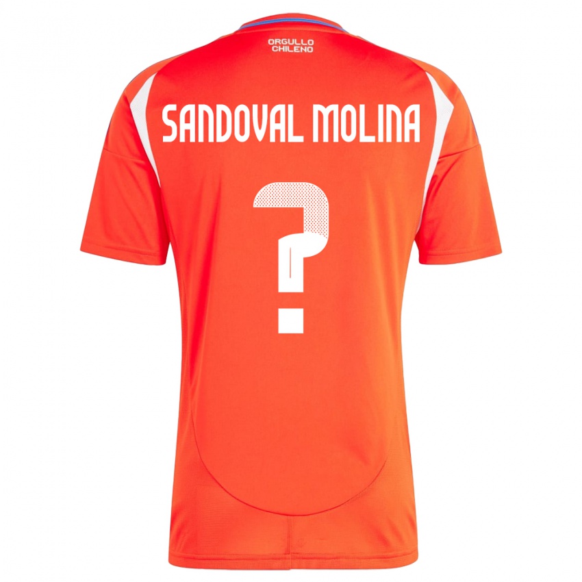 Kinder Chile Mario Sandoval Molina #0 Rot Heimtrikot Trikot 24-26 T-Shirt Österreich