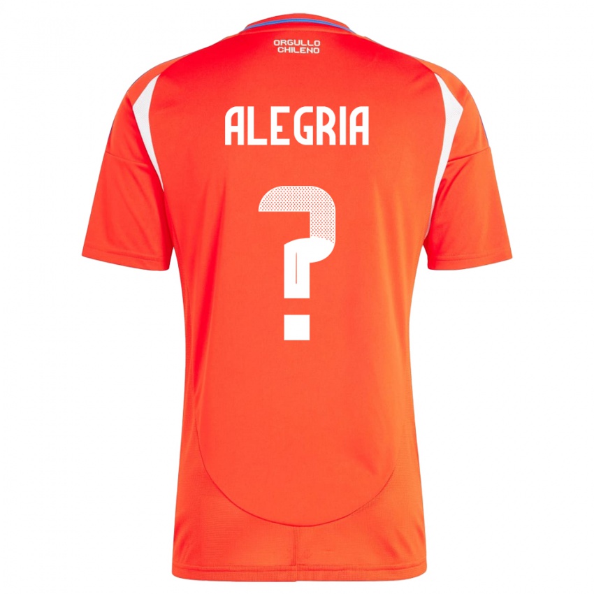 Kinder Chile Ian Alegría #0 Rot Heimtrikot Trikot 24-26 T-Shirt Österreich