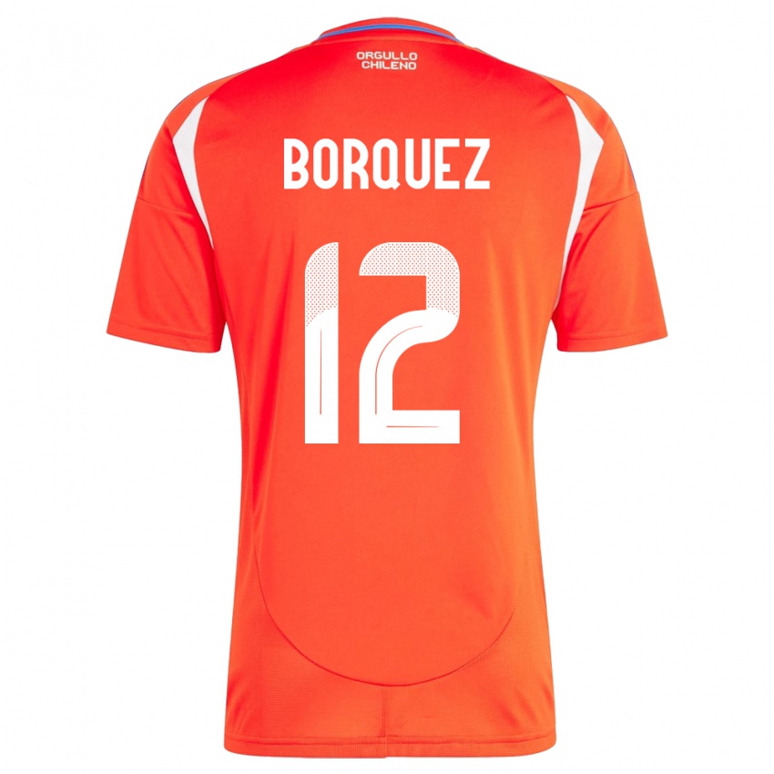 Kinder Chile Gabriela Bórquez #12 Rot Heimtrikot Trikot 24-26 T-Shirt Österreich