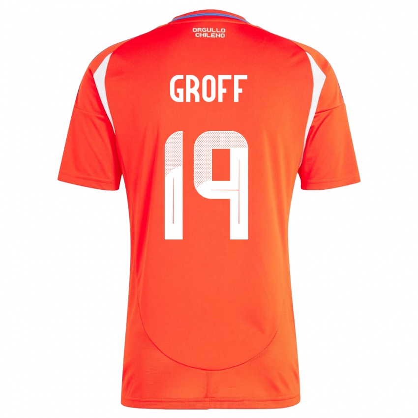 Kinder Chile Llanka Groff #19 Rot Heimtrikot Trikot 24-26 T-Shirt Österreich