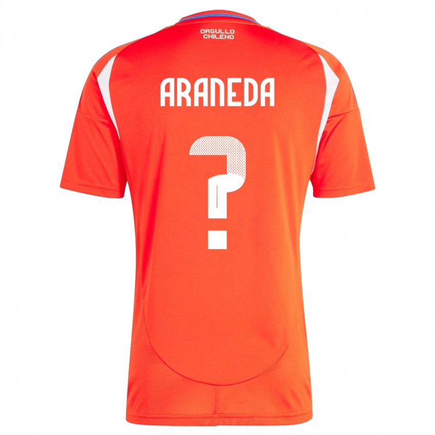 Kinder Chile Arantxa Araneda #0 Rot Heimtrikot Trikot 24-26 T-Shirt Österreich