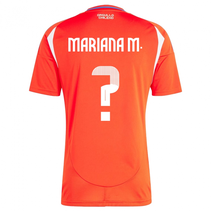 Kinder Chile Mariana Morales #0 Rot Heimtrikot Trikot 24-26 T-Shirt Österreich