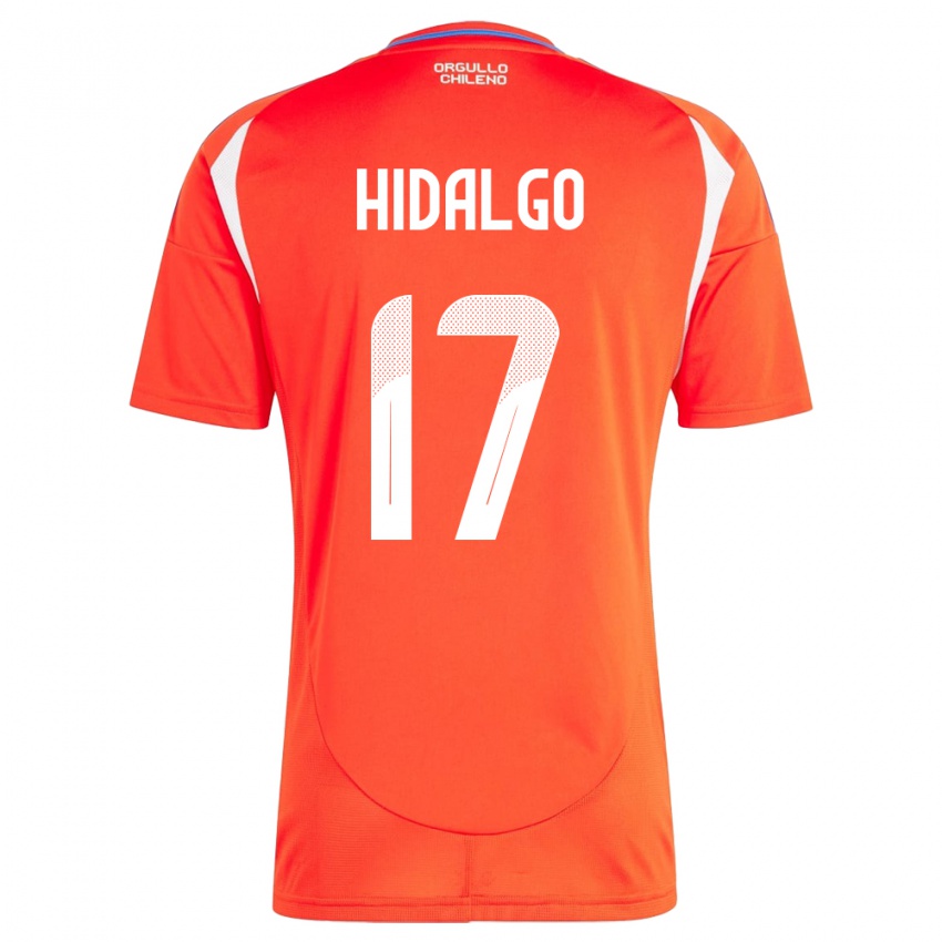 Kinder Chile Fernanda Hidalgo #17 Rot Heimtrikot Trikot 24-26 T-Shirt Österreich