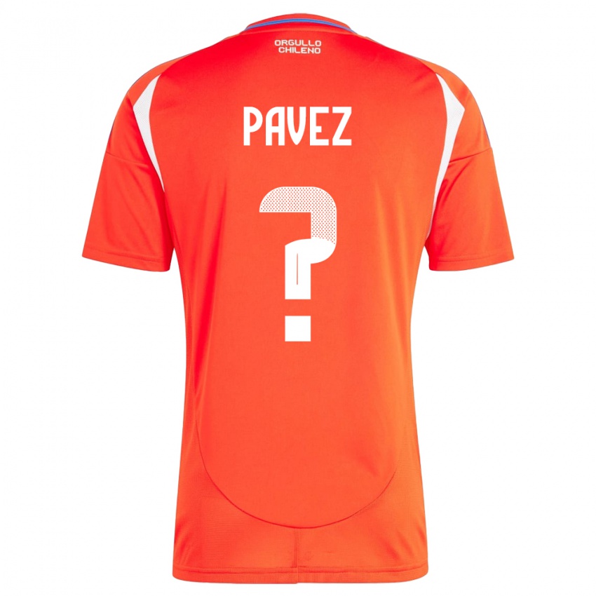 Kinder Chile Camila Pavez #0 Rot Heimtrikot Trikot 24-26 T-Shirt Österreich