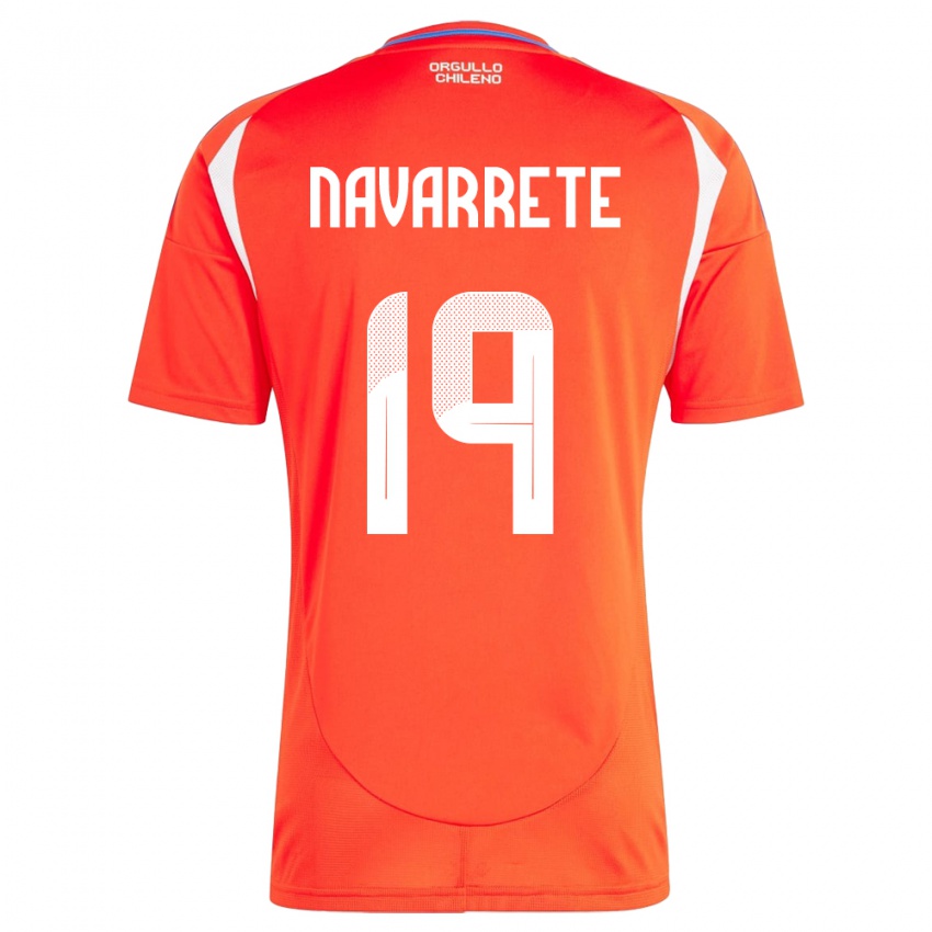 Kinder Chile Valentina Navarrete #19 Rot Heimtrikot Trikot 24-26 T-Shirt Österreich