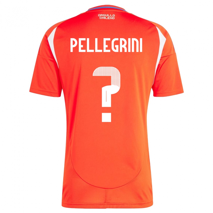 Kinder Chile Maya Pellegrini #0 Rot Heimtrikot Trikot 24-26 T-Shirt Österreich