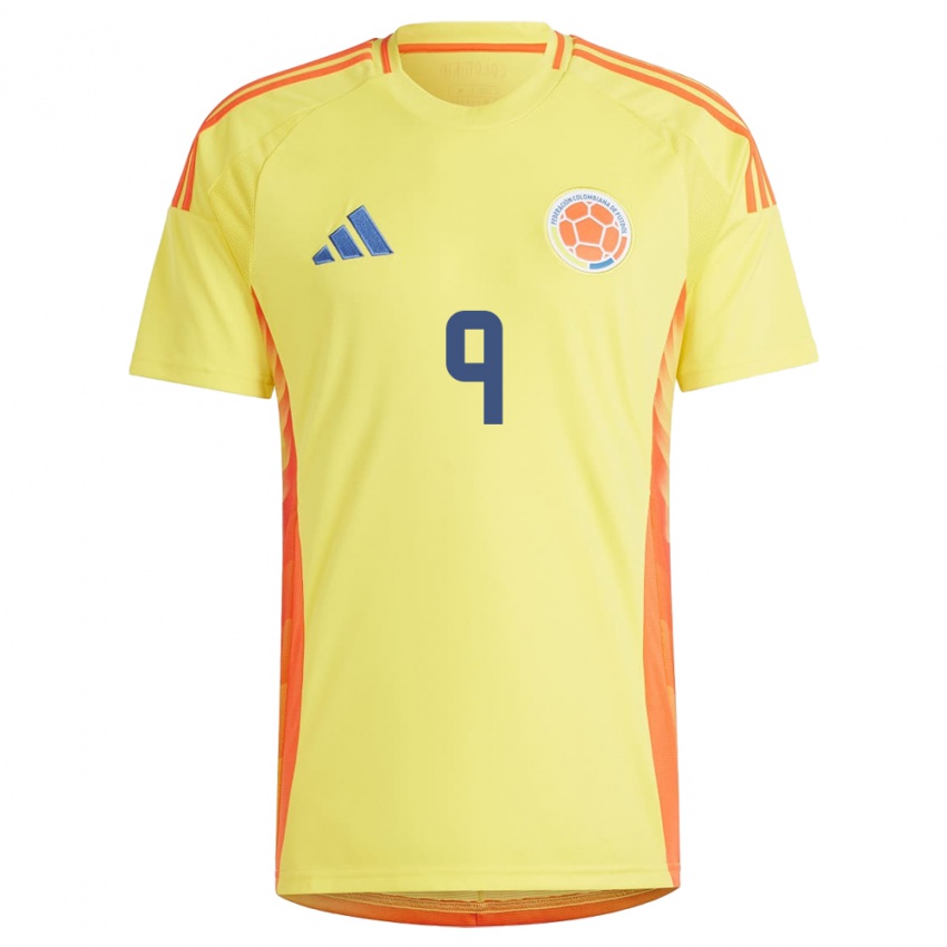 Kinder Kolumbien Gabriela Rodríguez #9 Gelb Heimtrikot Trikot 24-26 T-Shirt Österreich