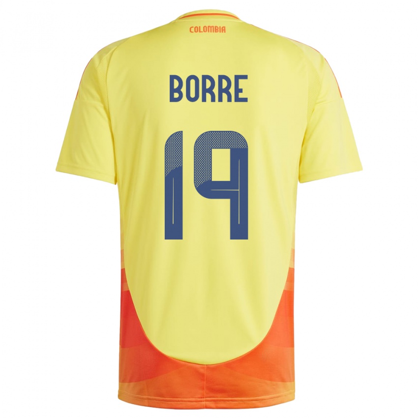 Kinder Kolumbien Rafael Borré #19 Gelb Heimtrikot Trikot 24-26 T-Shirt Österreich